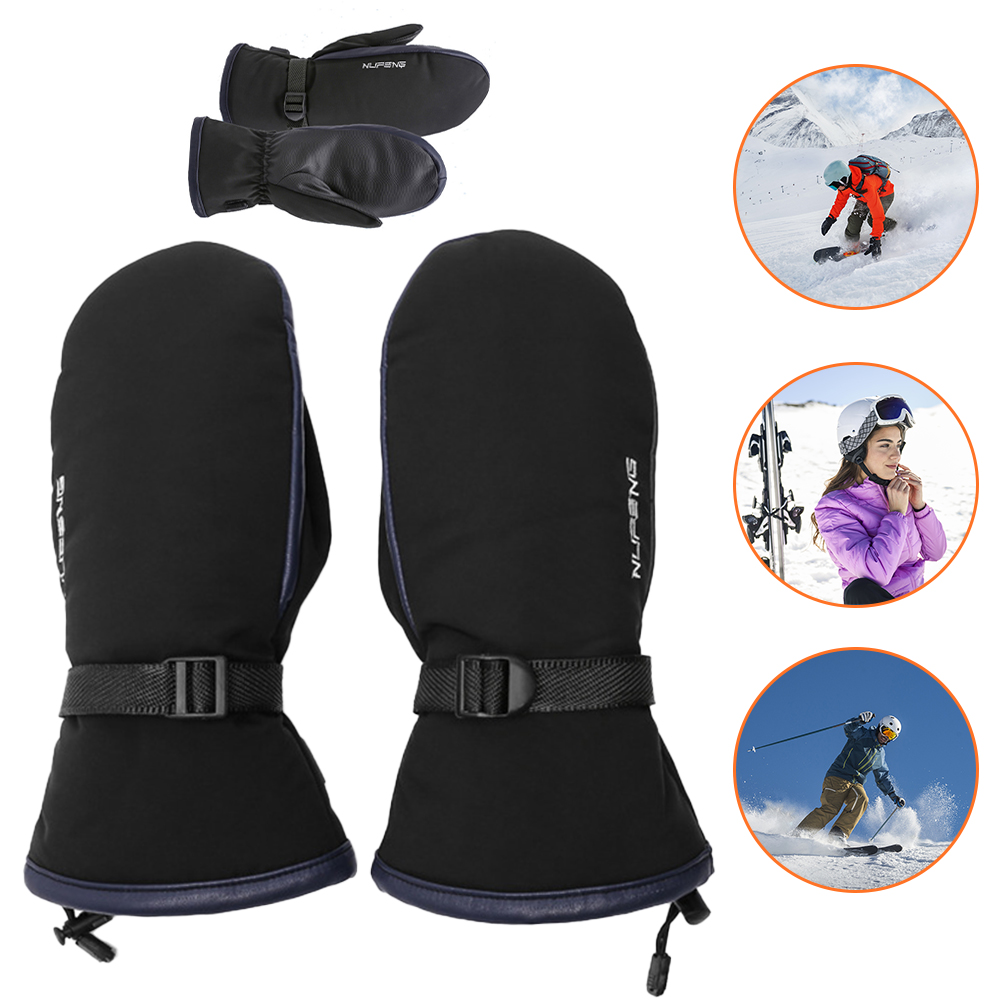 Cycling Heat Gear - Guantes calefactables eléctricos con carga USB,