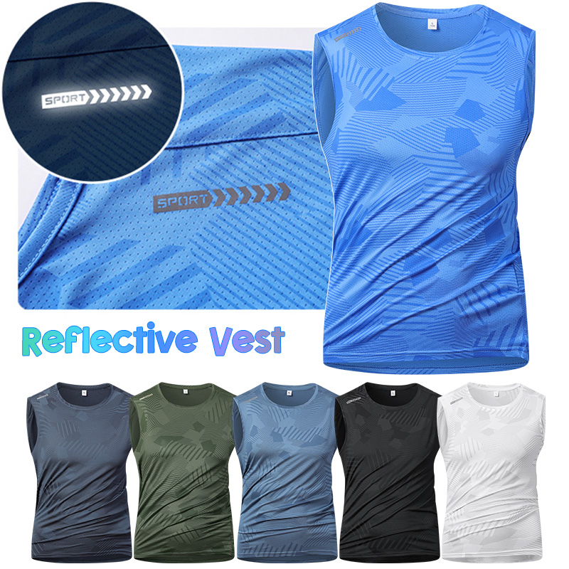 Cycling Gear Vest - Chaleco reflectante para correr para hombre,