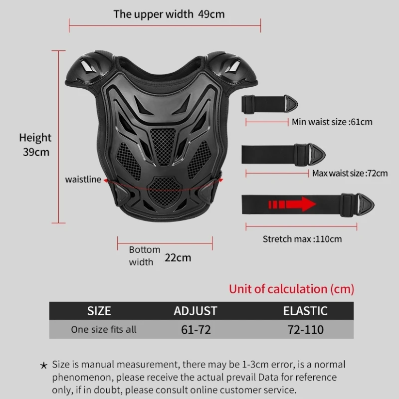 Armadura corporal para motocic - Cycling Gear Vest reseña y precio