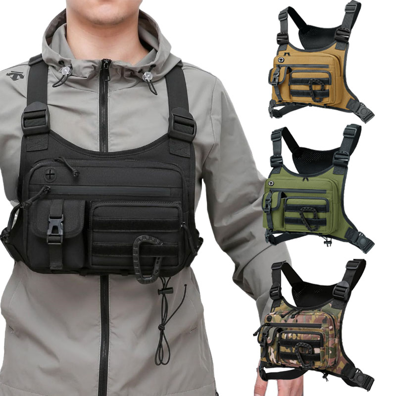 Bolsa de pecho táctica para ho - Cycling Gear Vest reseña y precio