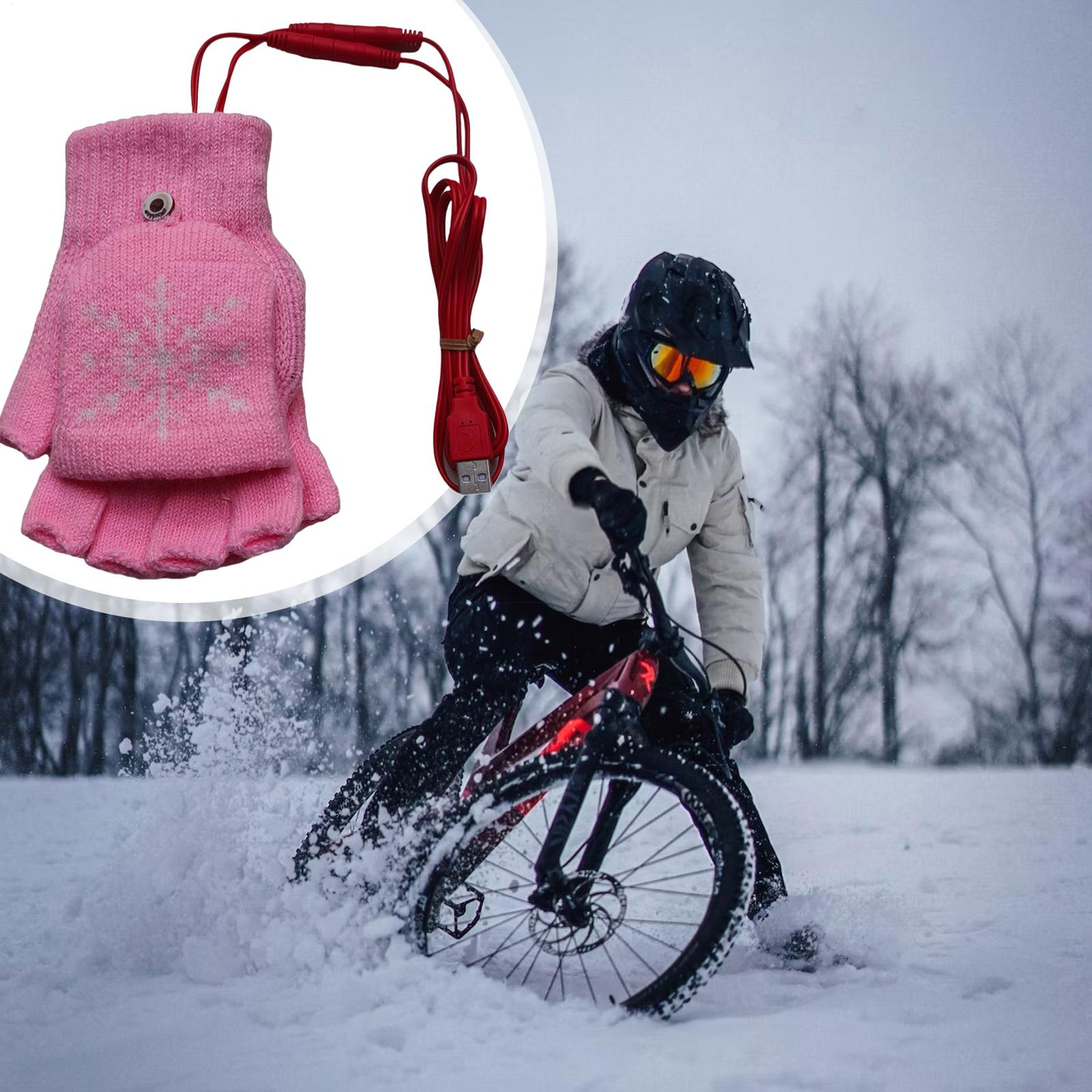 Guantes calefactables sin dedo - Cycling Heat Gear reseña y precio